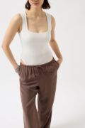 Kare Yaka Kalın Askılı Bodysuit resmi